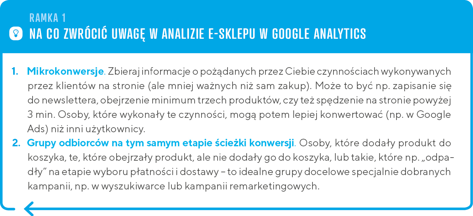 Ramka: Analiza e-sklepu w Google Analitics