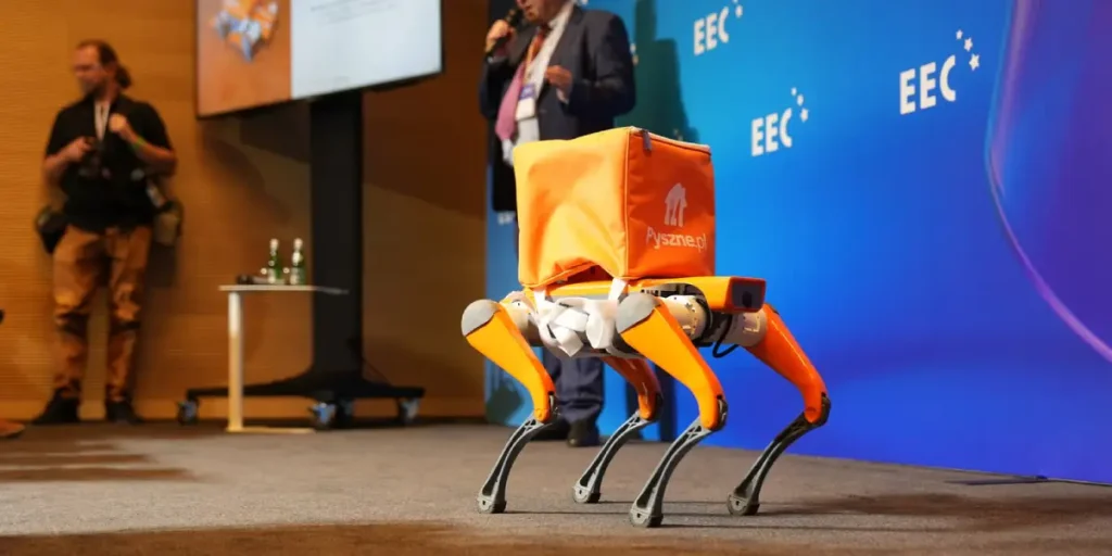Robot kroczący pyszne.pl